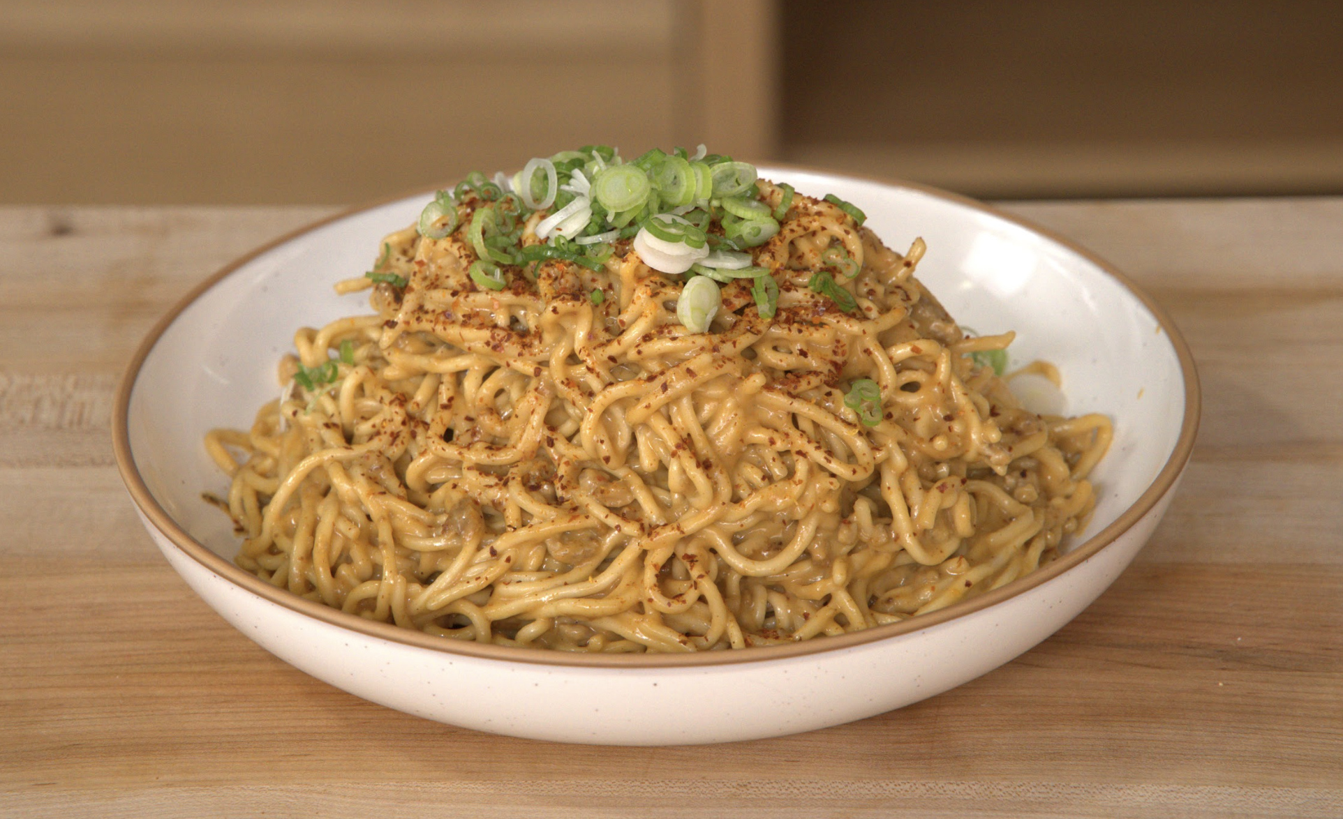 Dan Dan-Inspired Peanut Instant Noodles