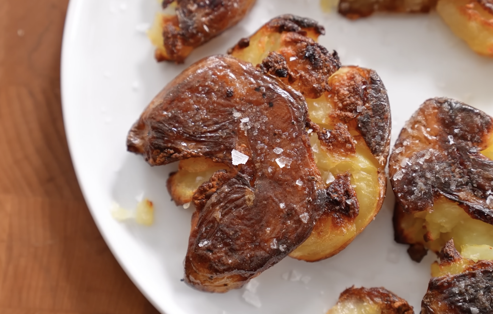 Perfectly Crispy Smashed Potato