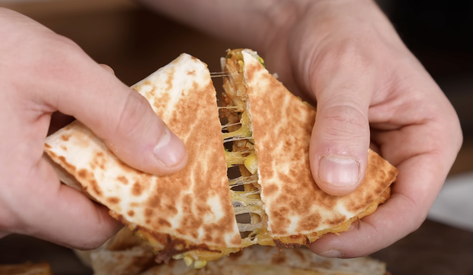Cheesy Chicken Quesadilla But Healthy