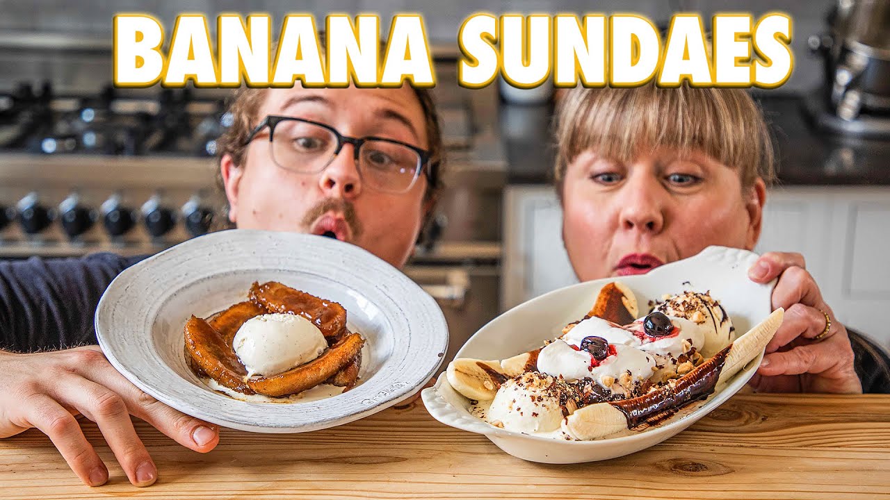 Homemade Banana Sundaes Feat. My Mom