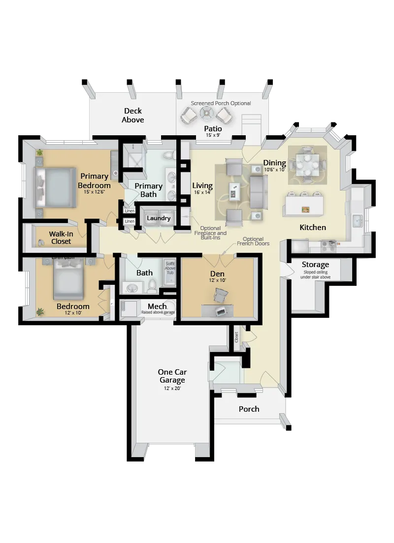 The Hickory: First Floor