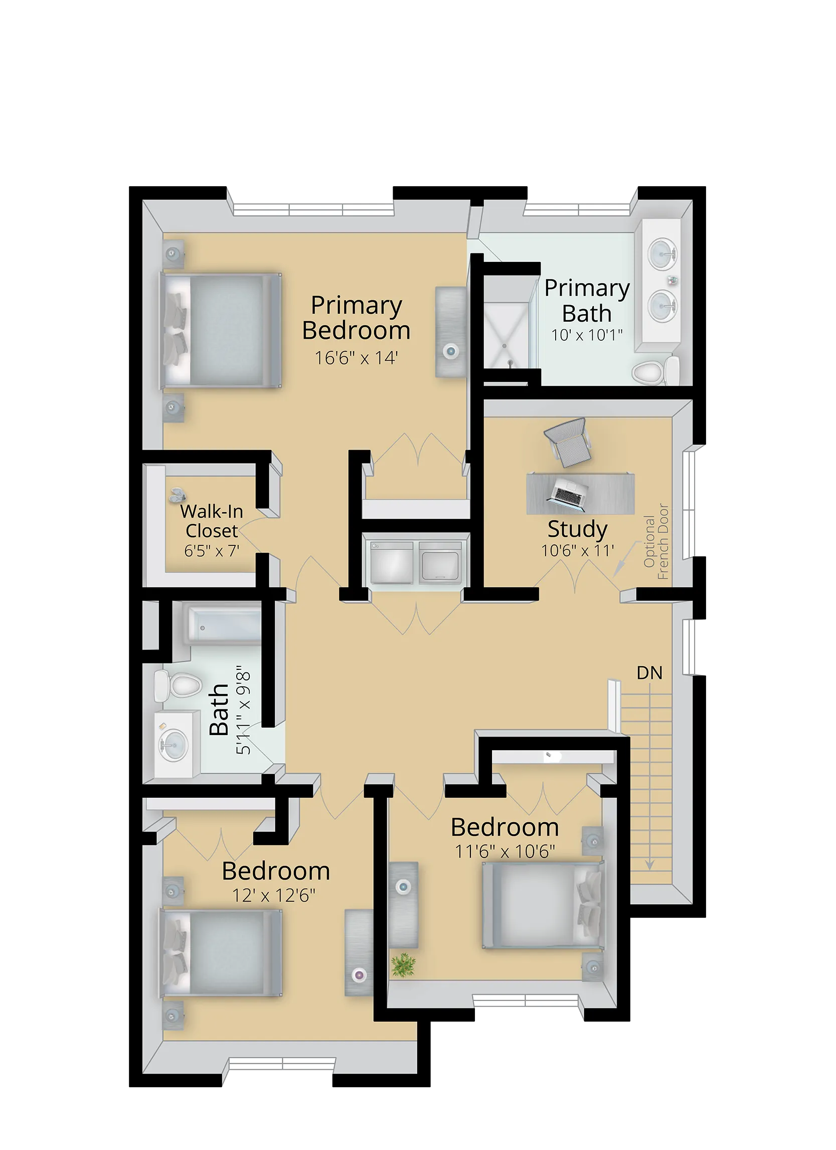 The Exp. Spruce Second Floor