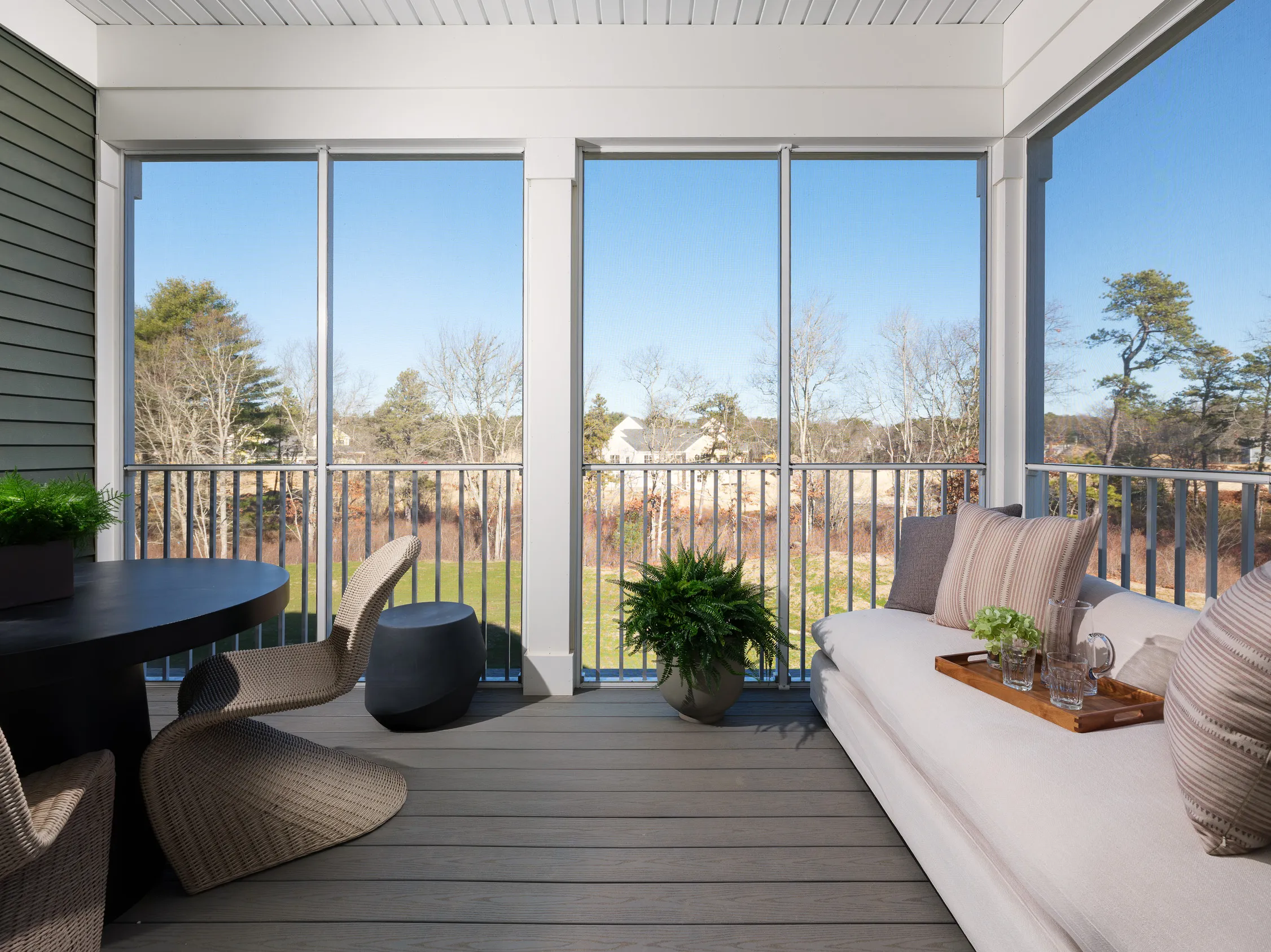 Pine townhome with screen porch at Alden's Reach in Plymouth MA