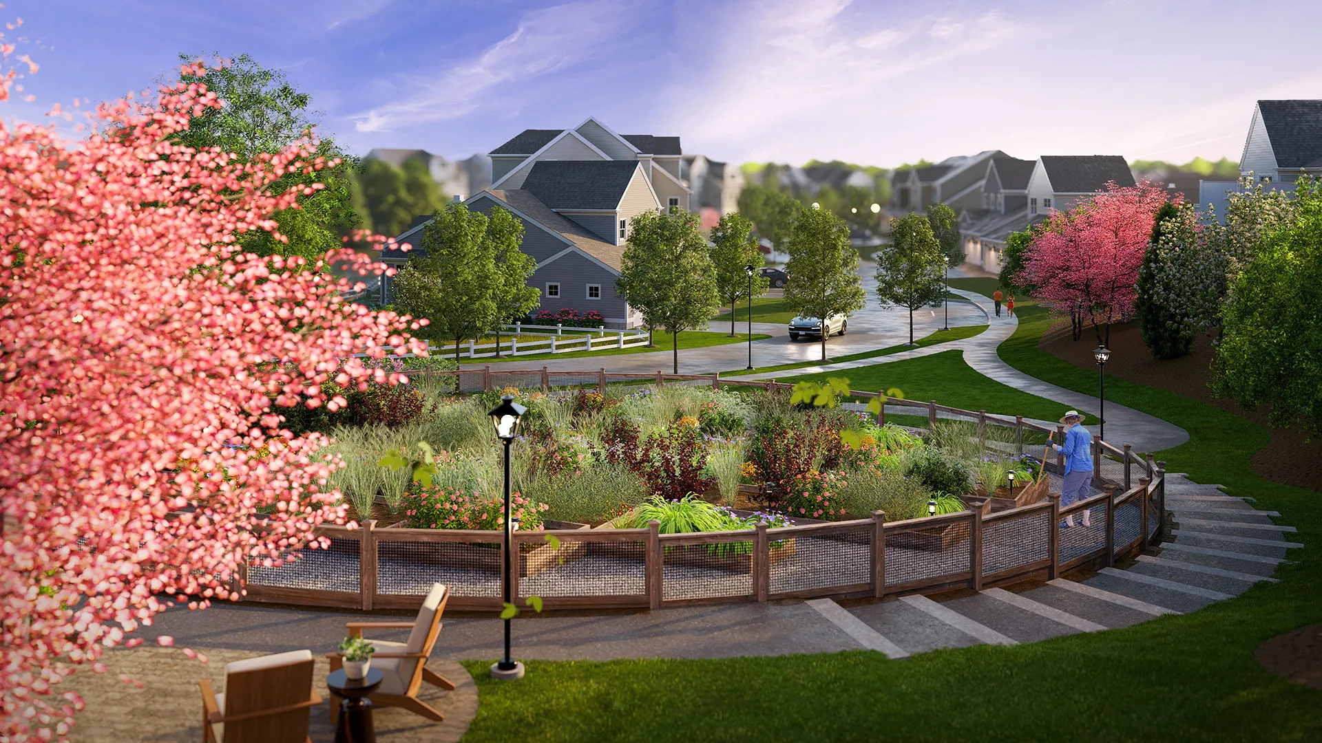 Community gardens at Alden's Reach in Plymouth MA