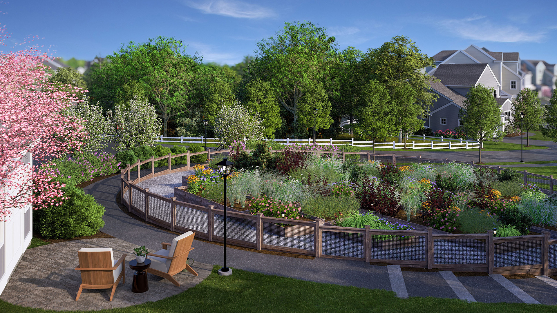 Community gardens at Alden's Reach in Plymouth MA