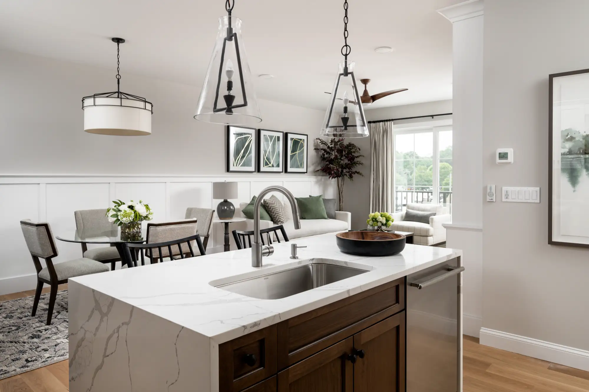 Elm Mod townhome interior at Larkwood in Raynham MA