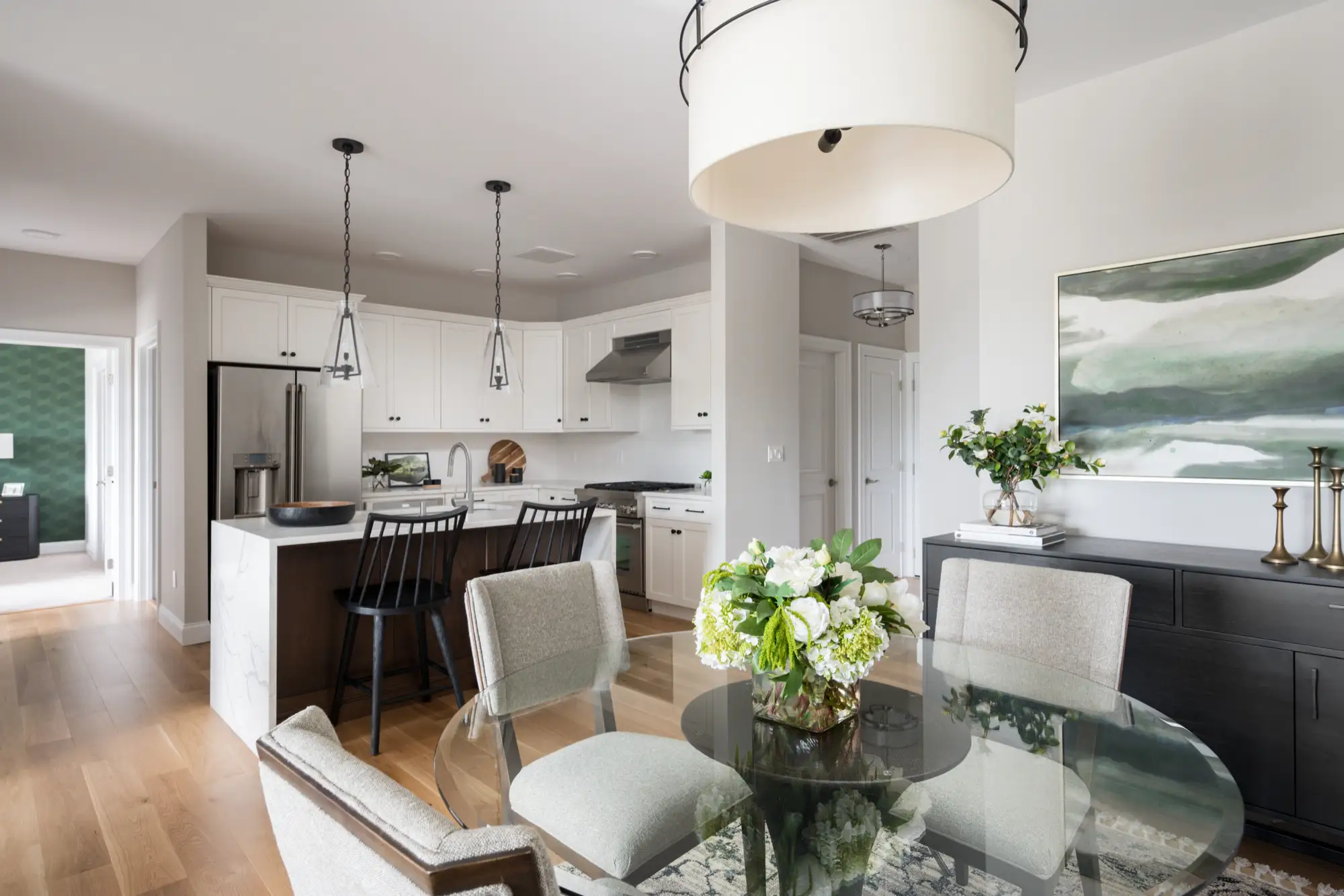 Elm Mod townhome interior at Larkwood in Raynham MA