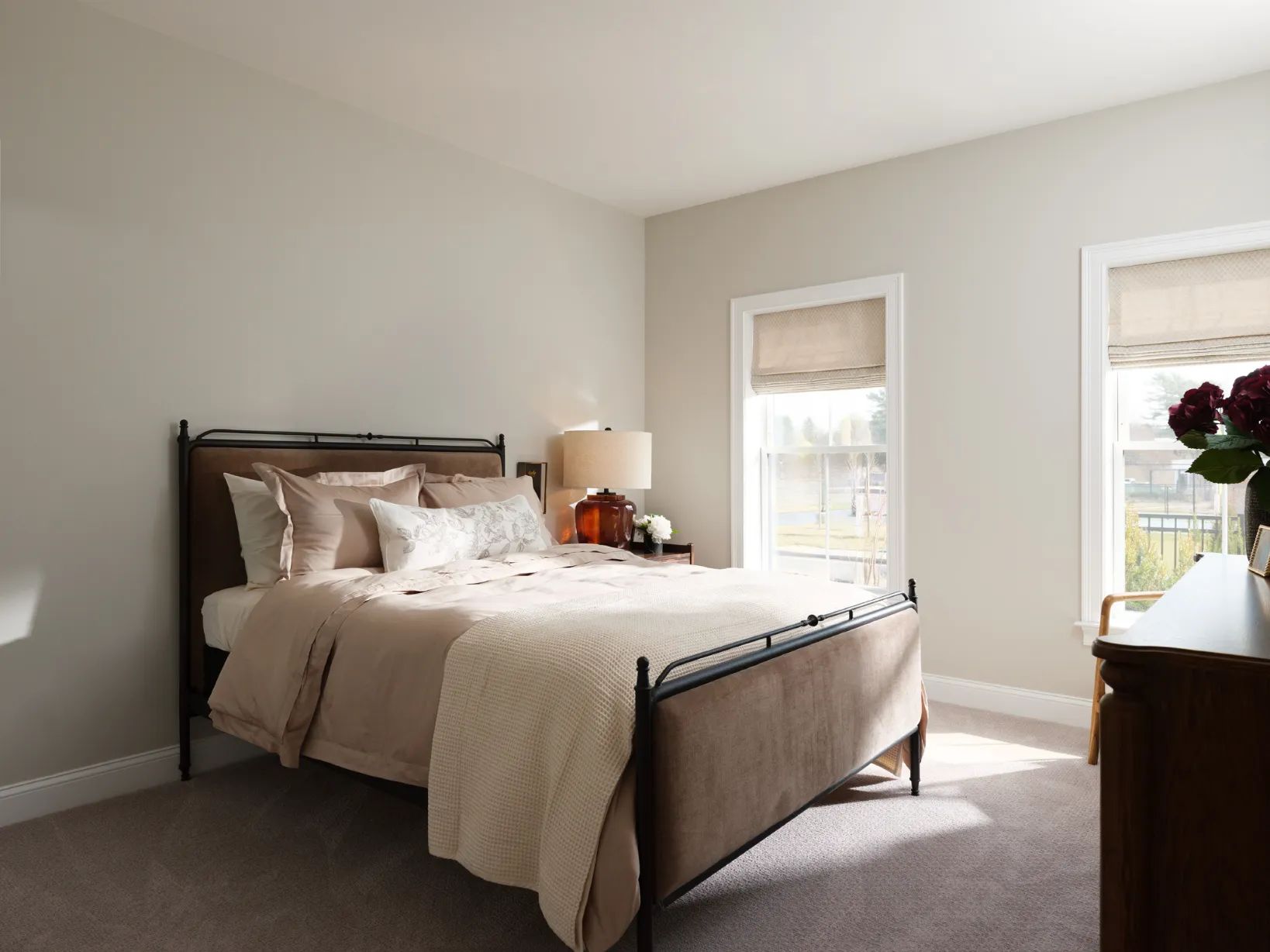 Second bedroom at Featherwinds single-level condos in Halifax, MA