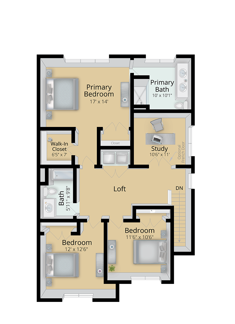 The Exp. Spruce Second Floor