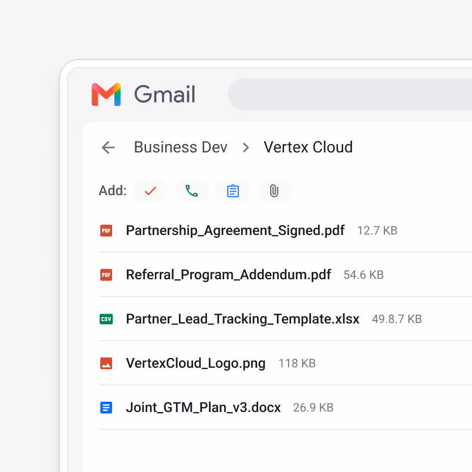 Streak deal record showing quotes, contracts, and handoff documents organized in one place.