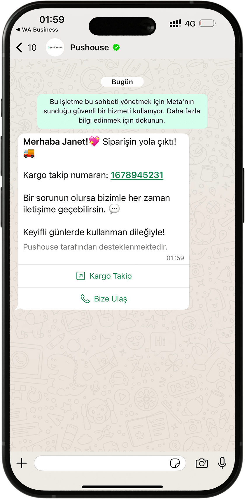 whatsapp shipping track