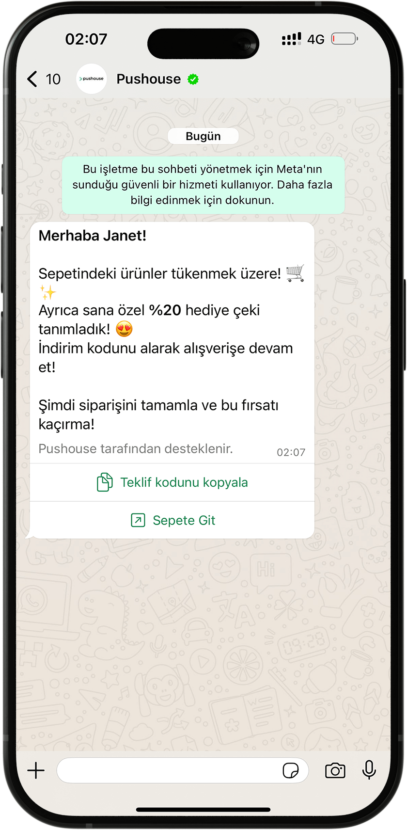 whatsapp cart recovery