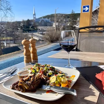 Restaurant der Auberge La Coulée Douce