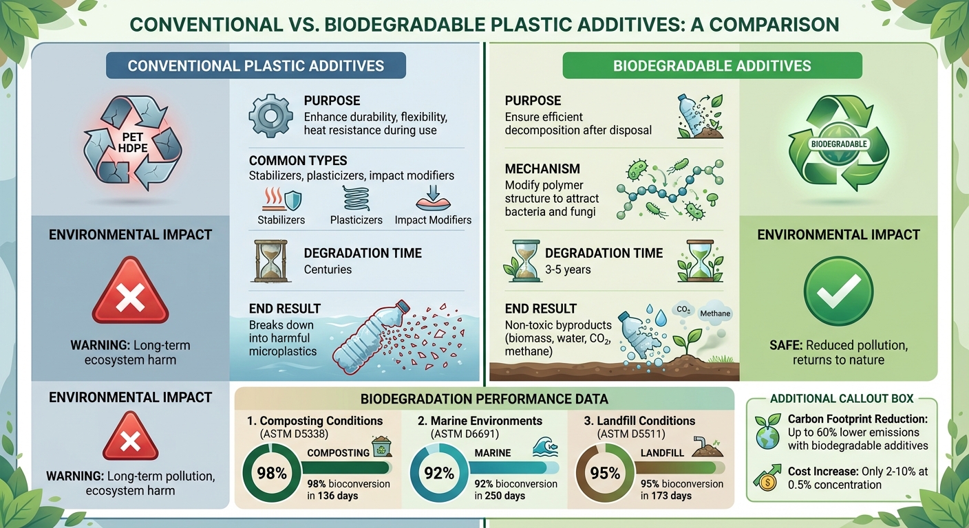 Conventional vs Biodegradable Plastic Additives: Key Differences and Environmental Impact
