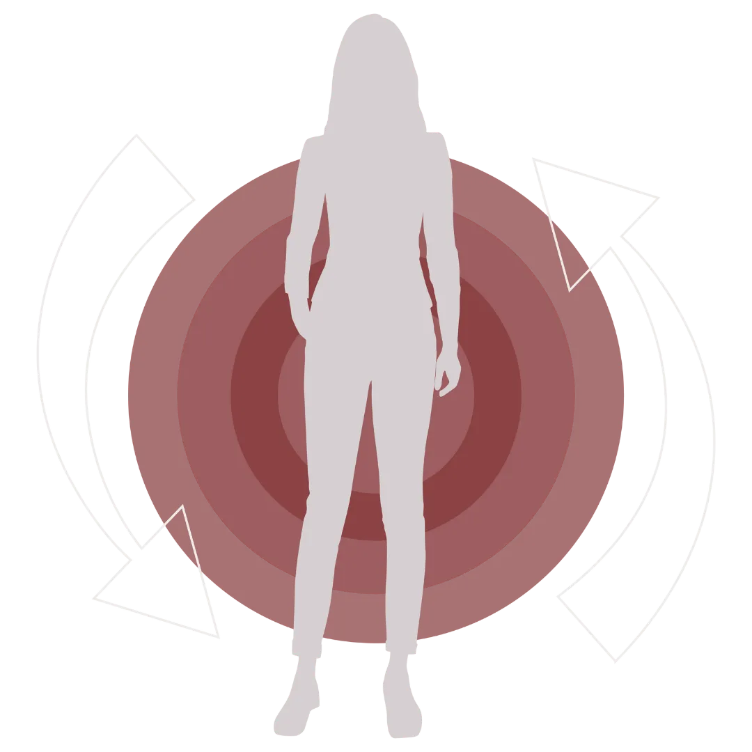 Illustration einer Frau mit Pfeilen als Symbol für gezieltes Retargeting im Recruiting.