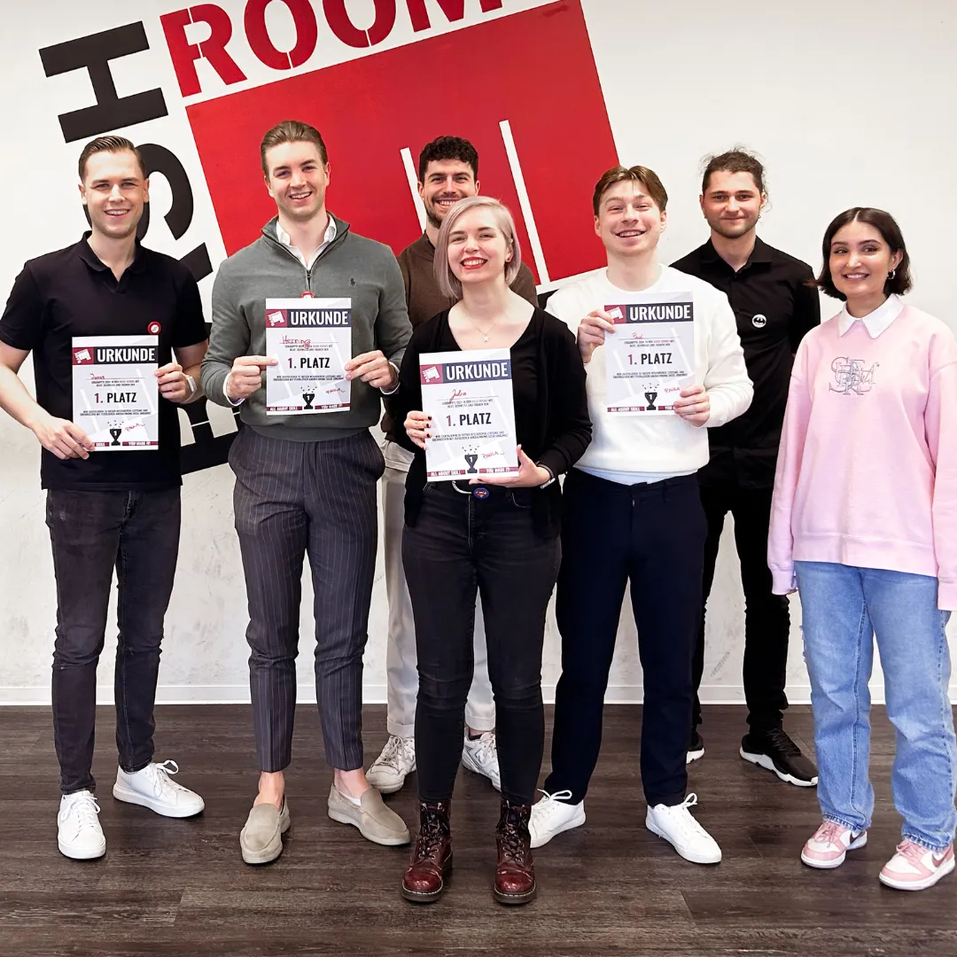 Team von Gekko Marketing beim Teamevent in Düsseldorf