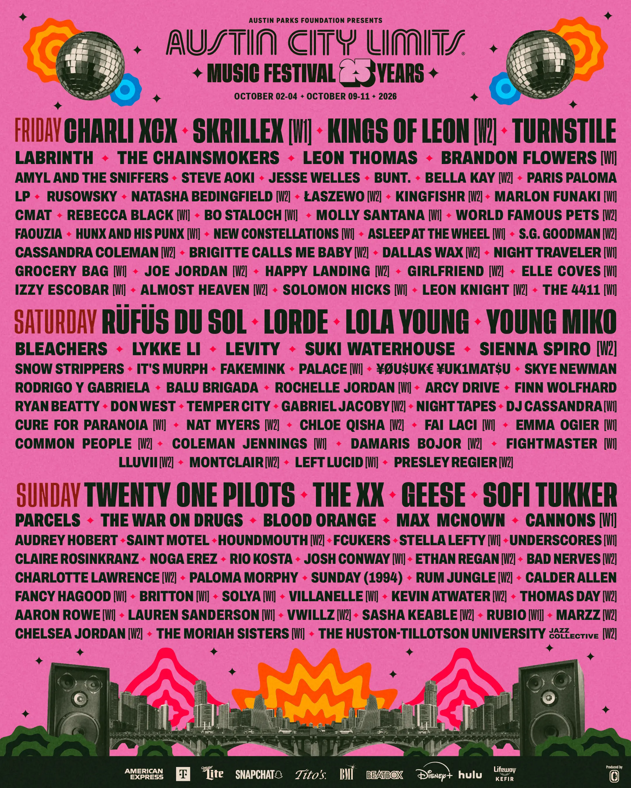 ACL Music Fest poster