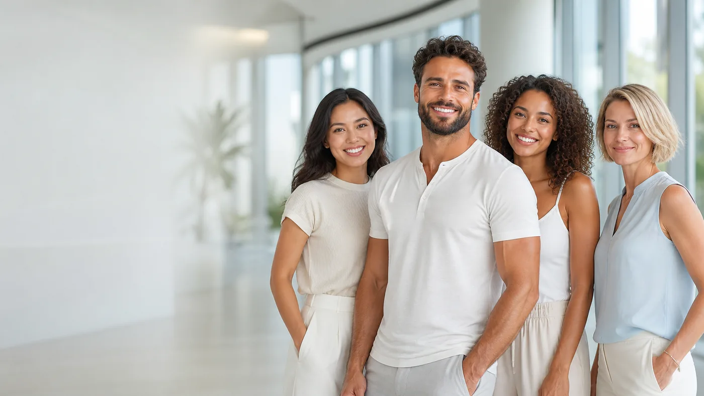 People at different stages of their wellness journey