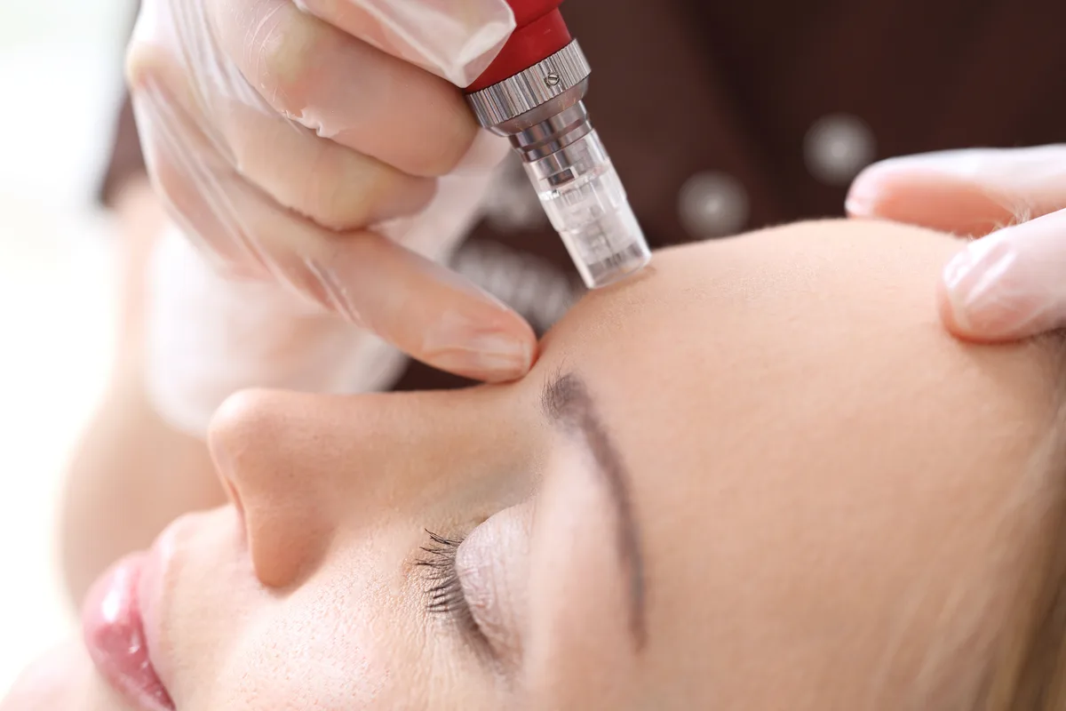 Professional skin treatment at Belle Vie