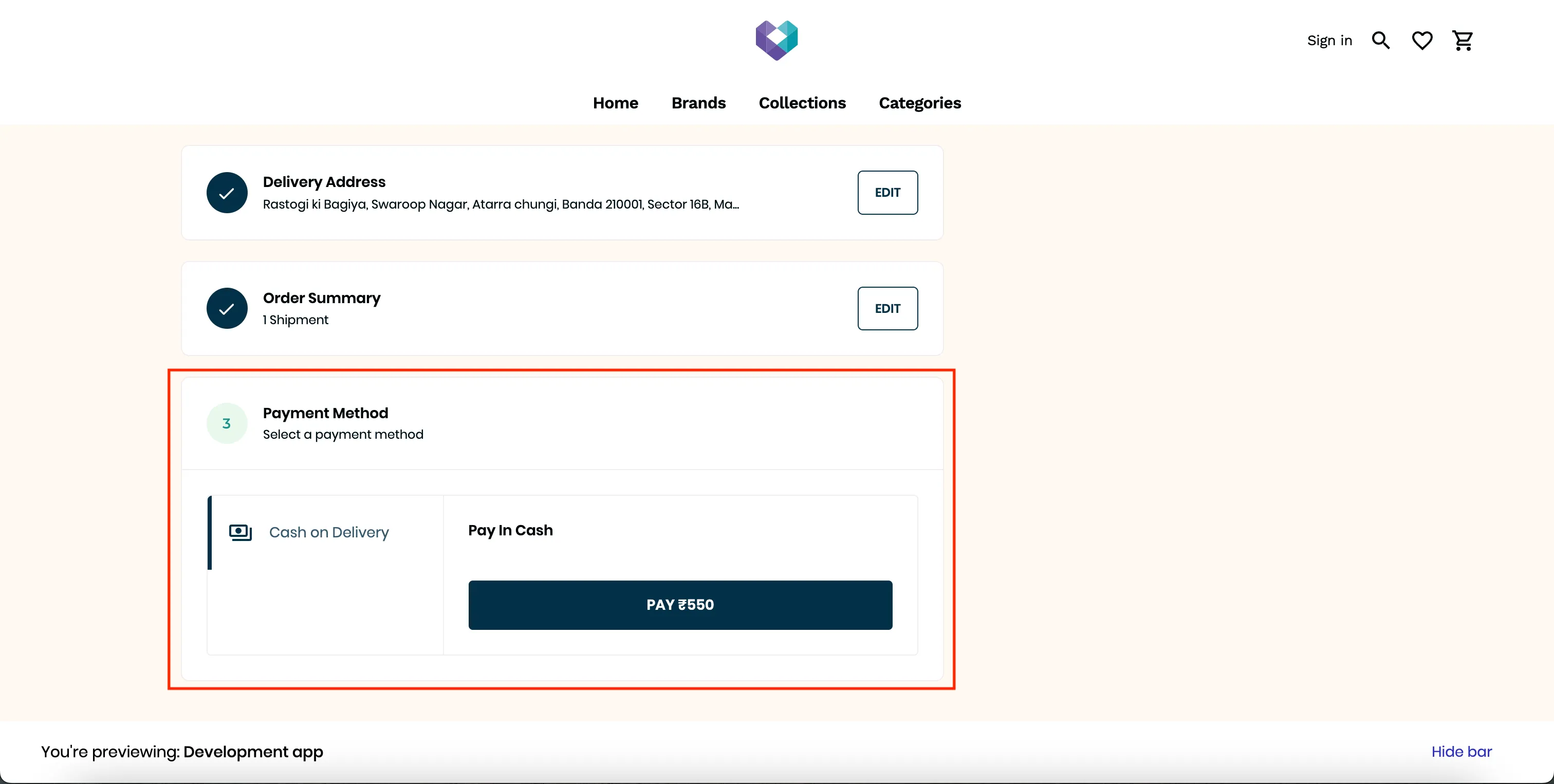 test order flow