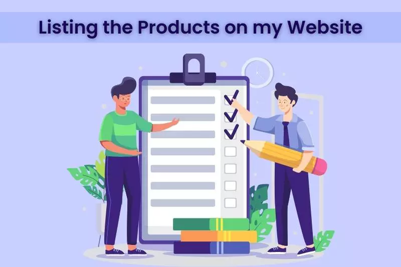 Listing the Products on my Website