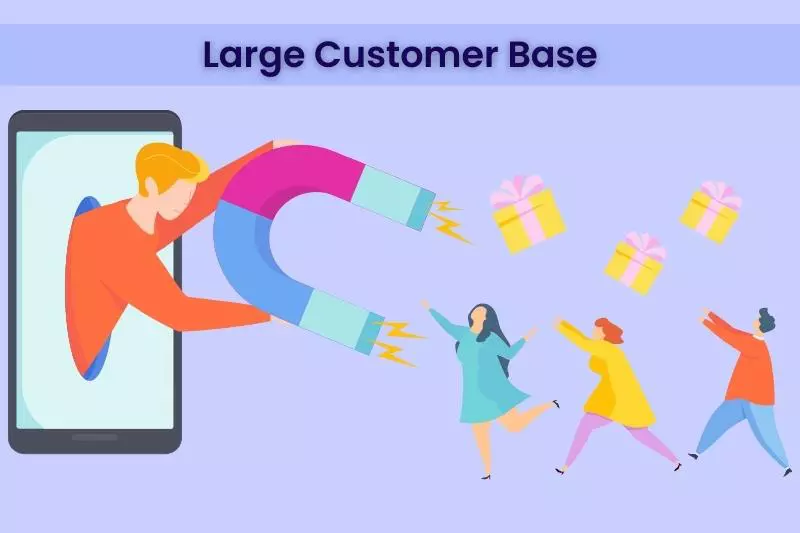 Large Customer Base