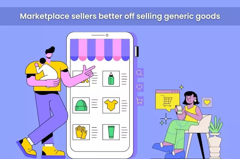 Why are marketplace sellers better off selling generic goods