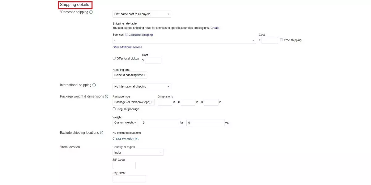 Seller protection on eBay shipping