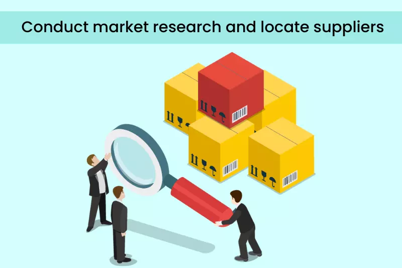 How to conduct market research and locate suppliers