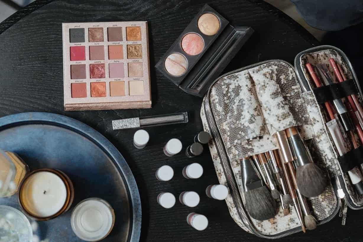 Different Types of Make-up Products on Table
