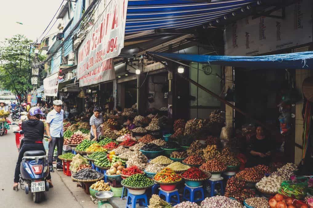 Vegetable Sellers Are Selling  Vegetables on Street and People Are Buying from Them