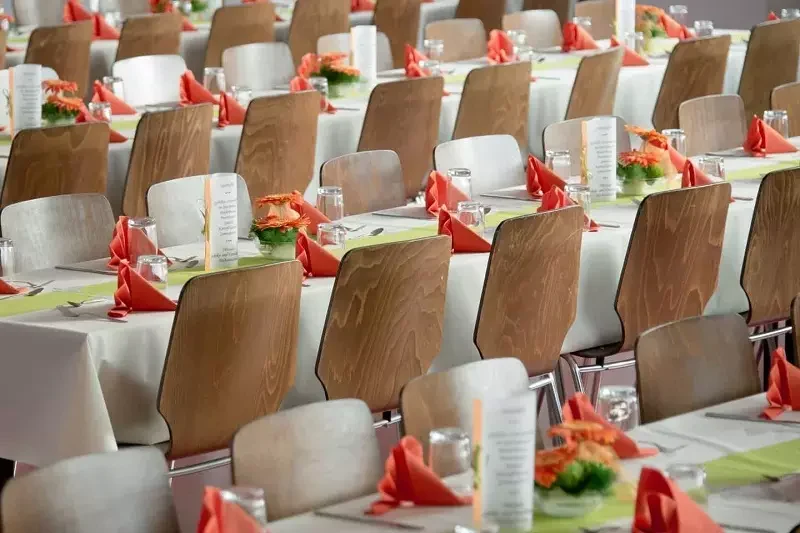 Decorative Tables and Chairs At Event Centre