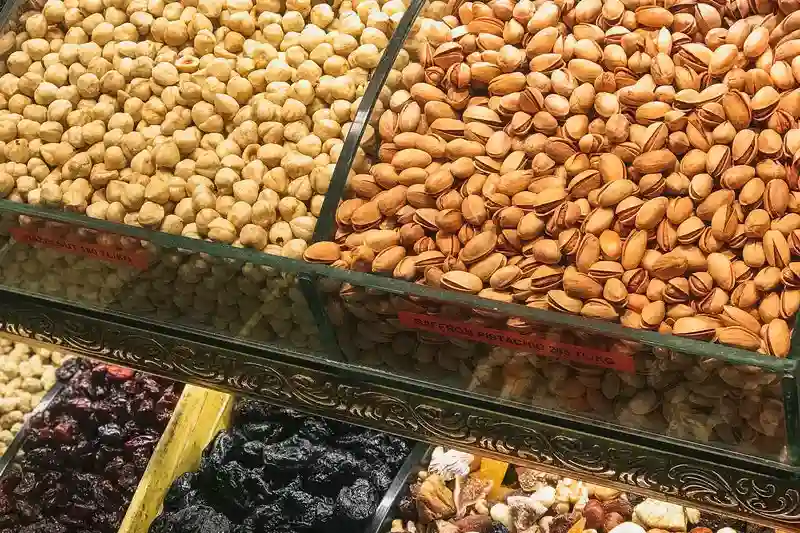 So many dry fruit in the shop