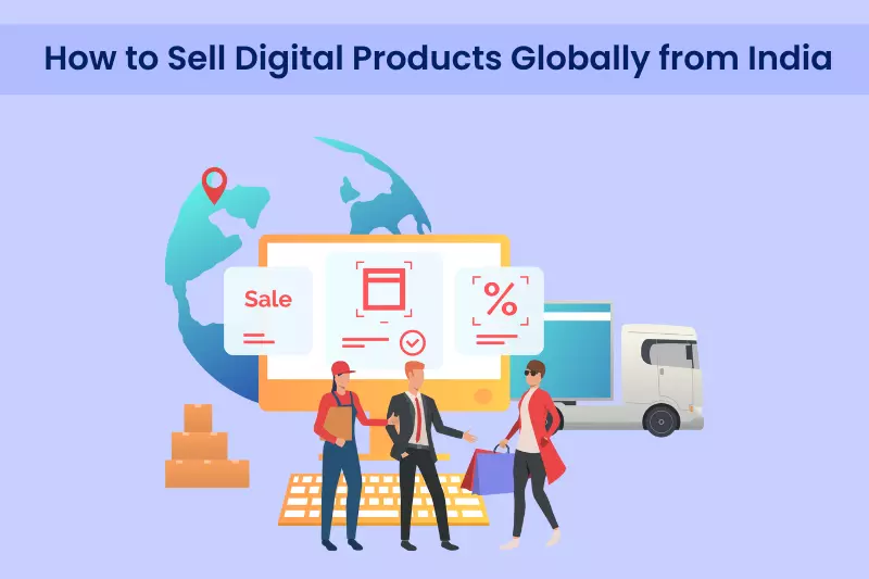 How to sell digital product globall from india image is shown 