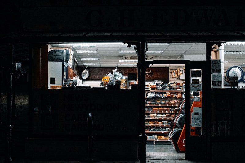 A store with some food items.