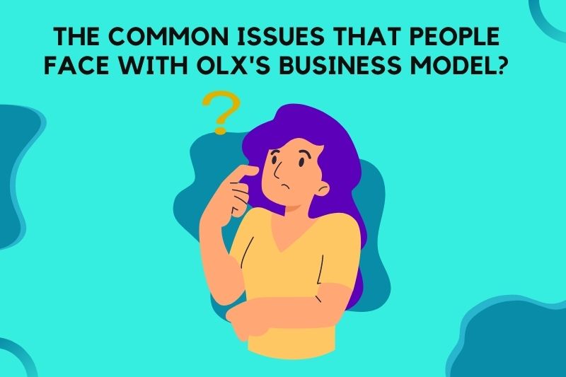 A women thinking about issues.