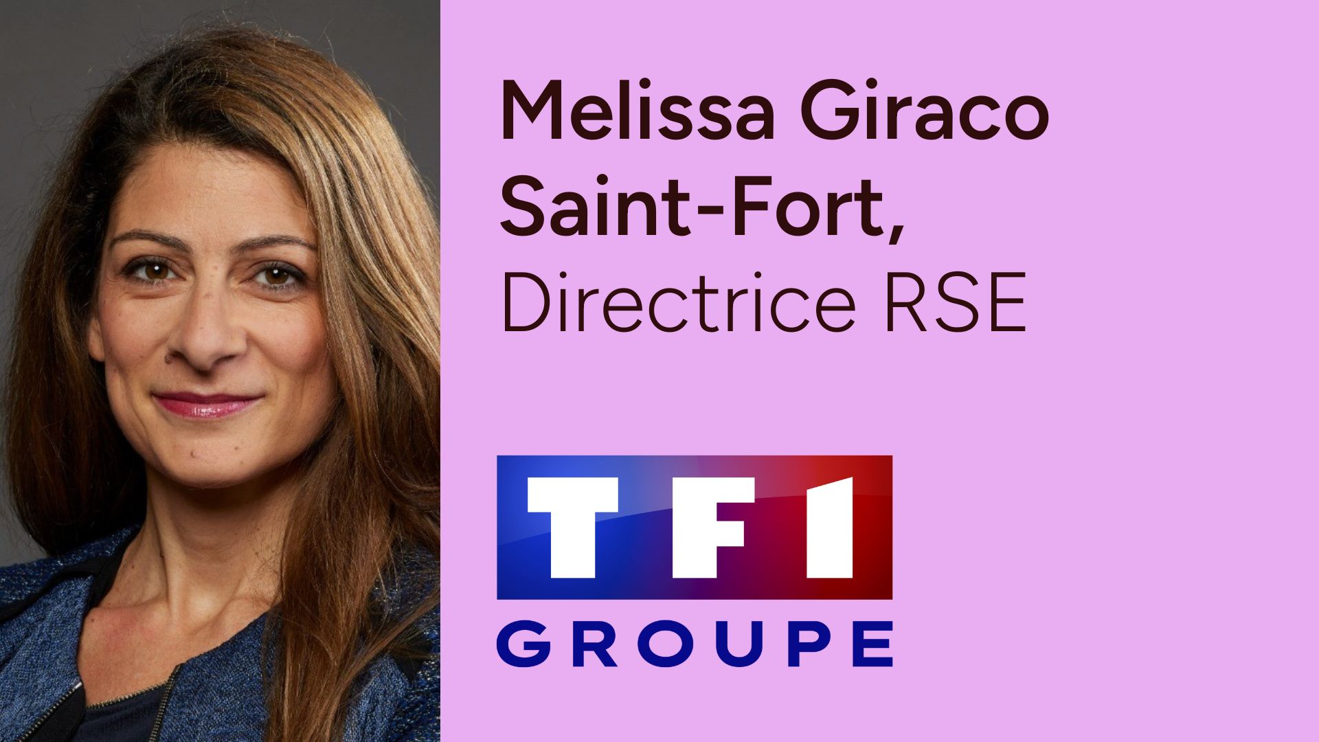 Melissa Giraco Saint-Forst - Directrice RSE TF1