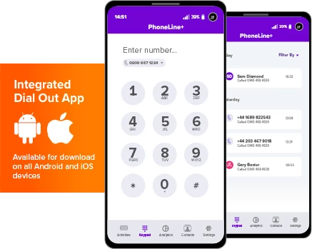 phoneline plus on apple and android 