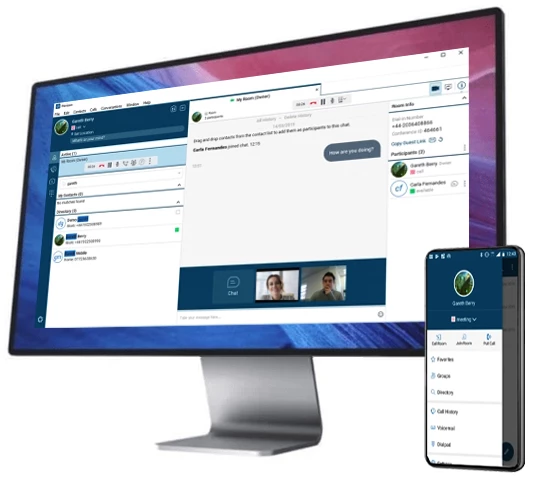 Voip computer screen 