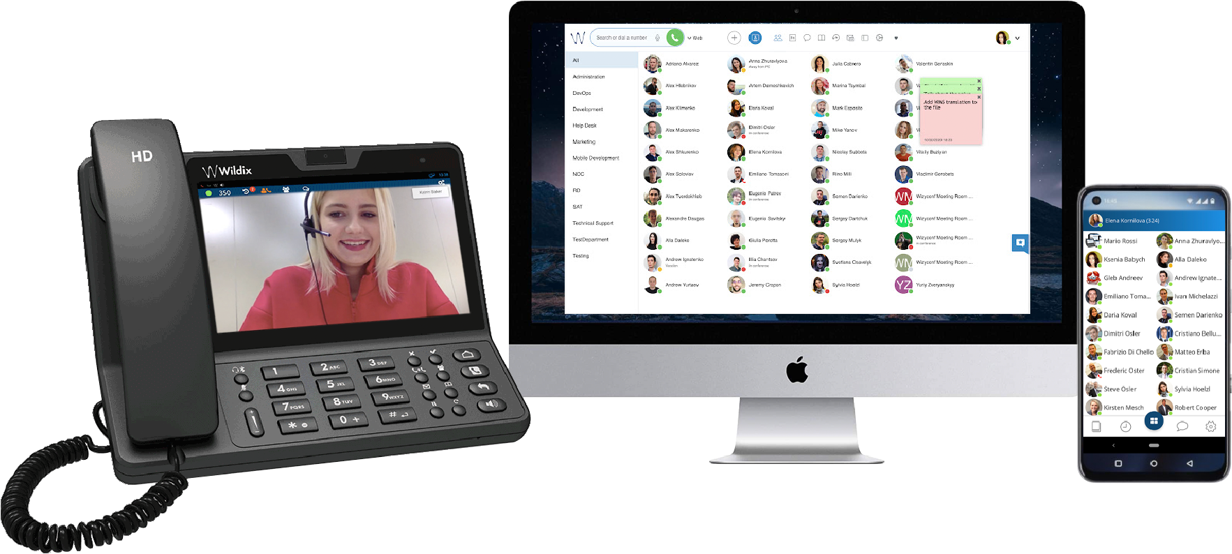 wildix computer screen image 