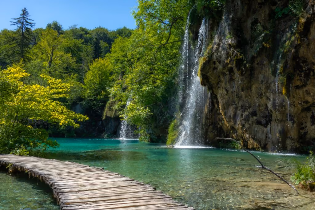 Plitvice watervallen Kroatie