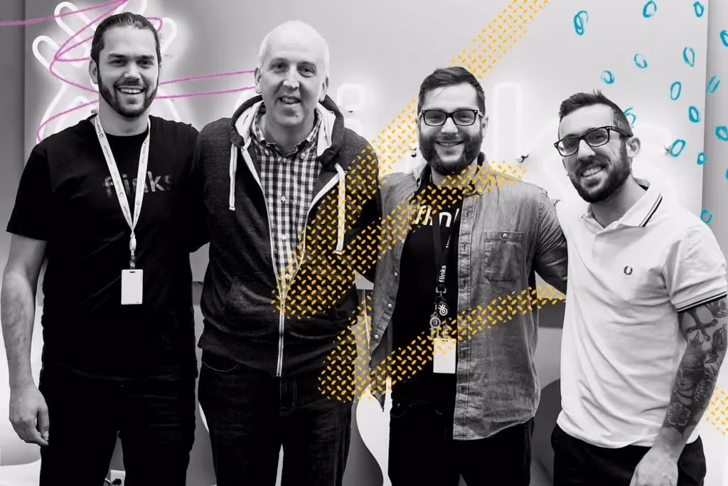 Alterna's CEO Robert Paterson visited Flinks' office in Montreal.