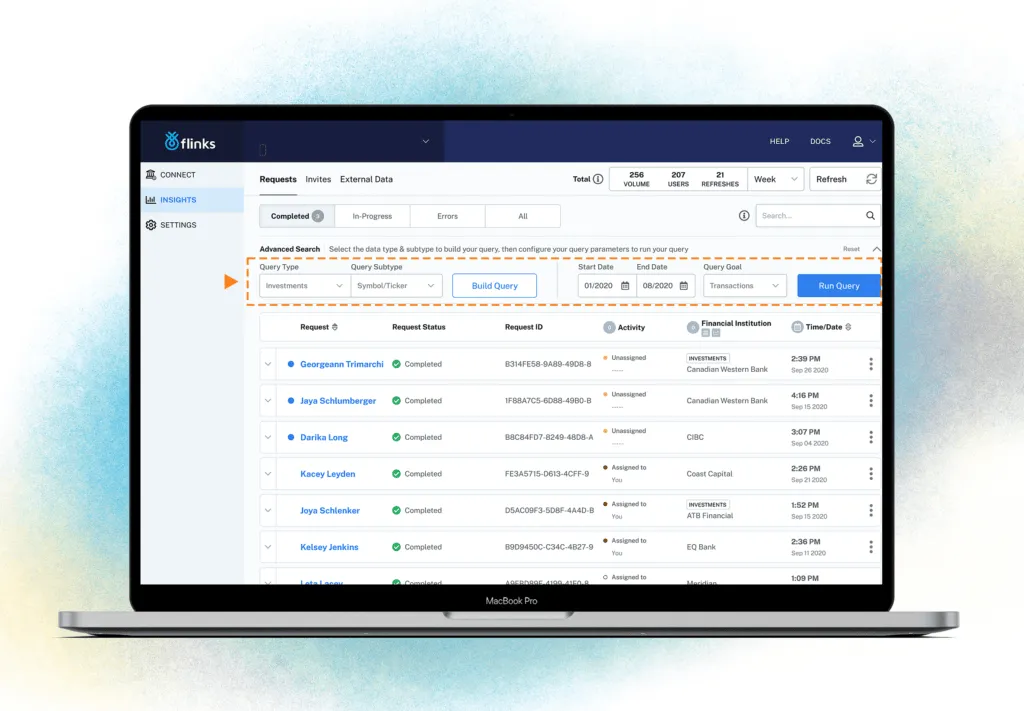 flinks-compliance-dashboard-advanced-search