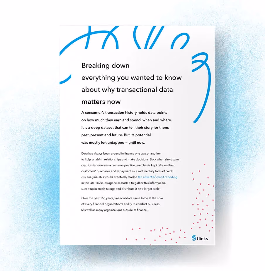 Why transactional data matters now