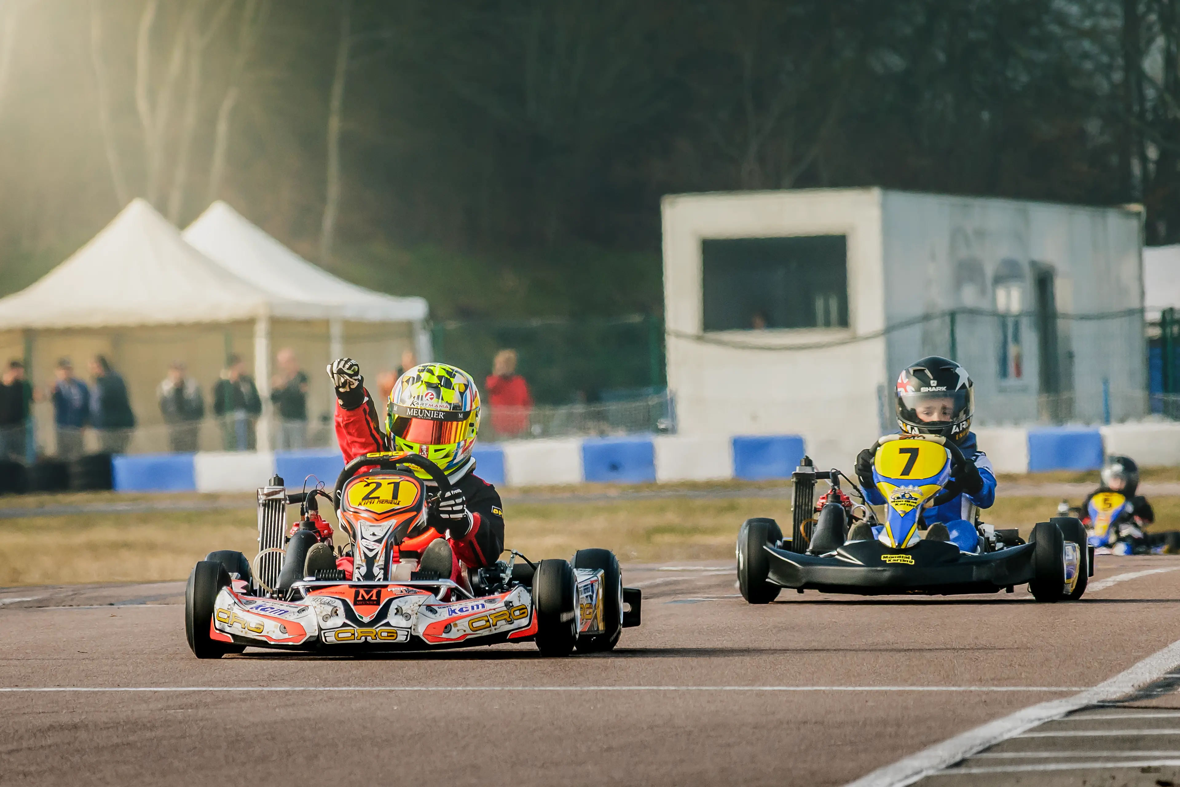 Kimi Mérieux remporte une course de karting au Creusot