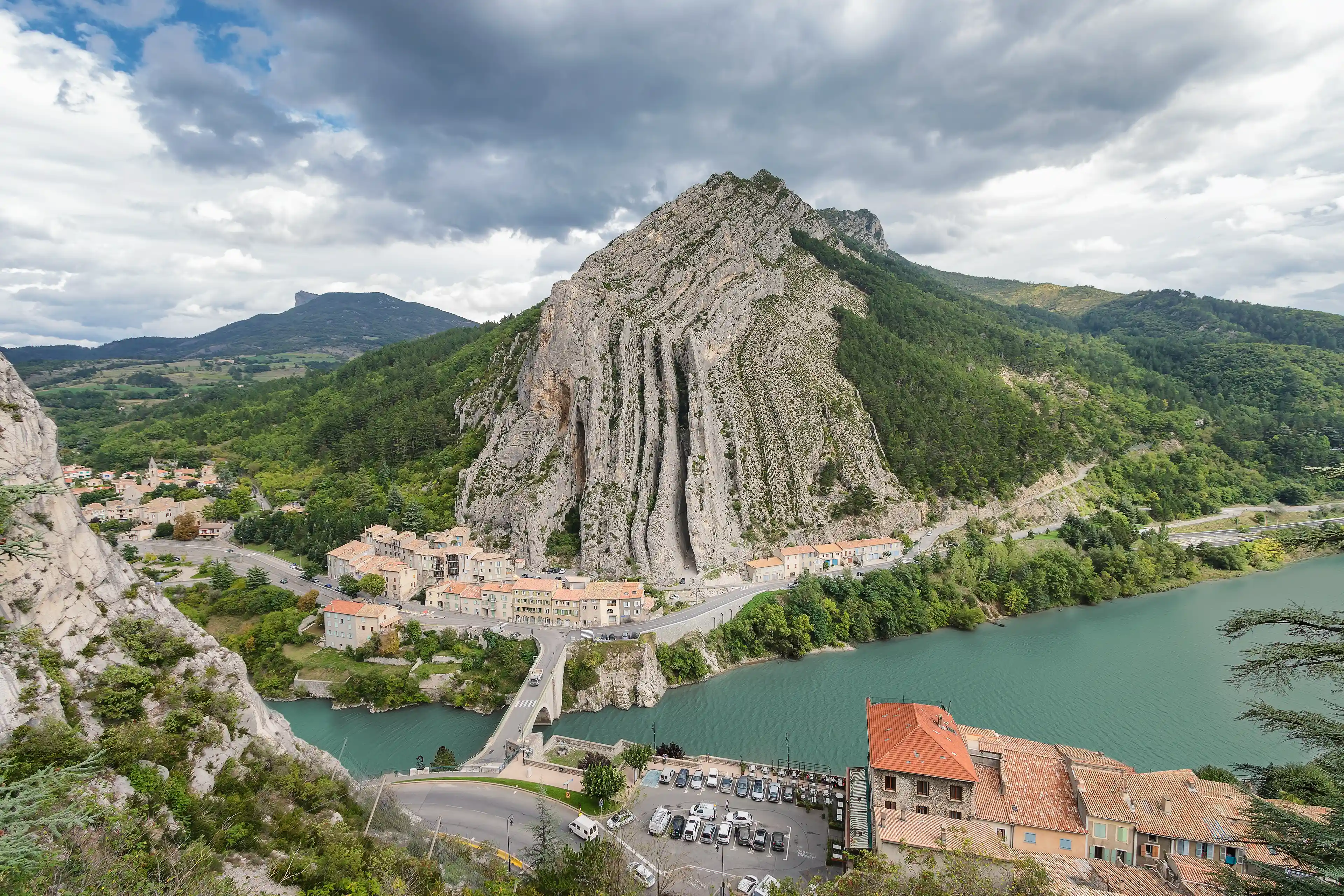 Rocher de la Baume à Sisteron dans les Alpes de Haute Provence