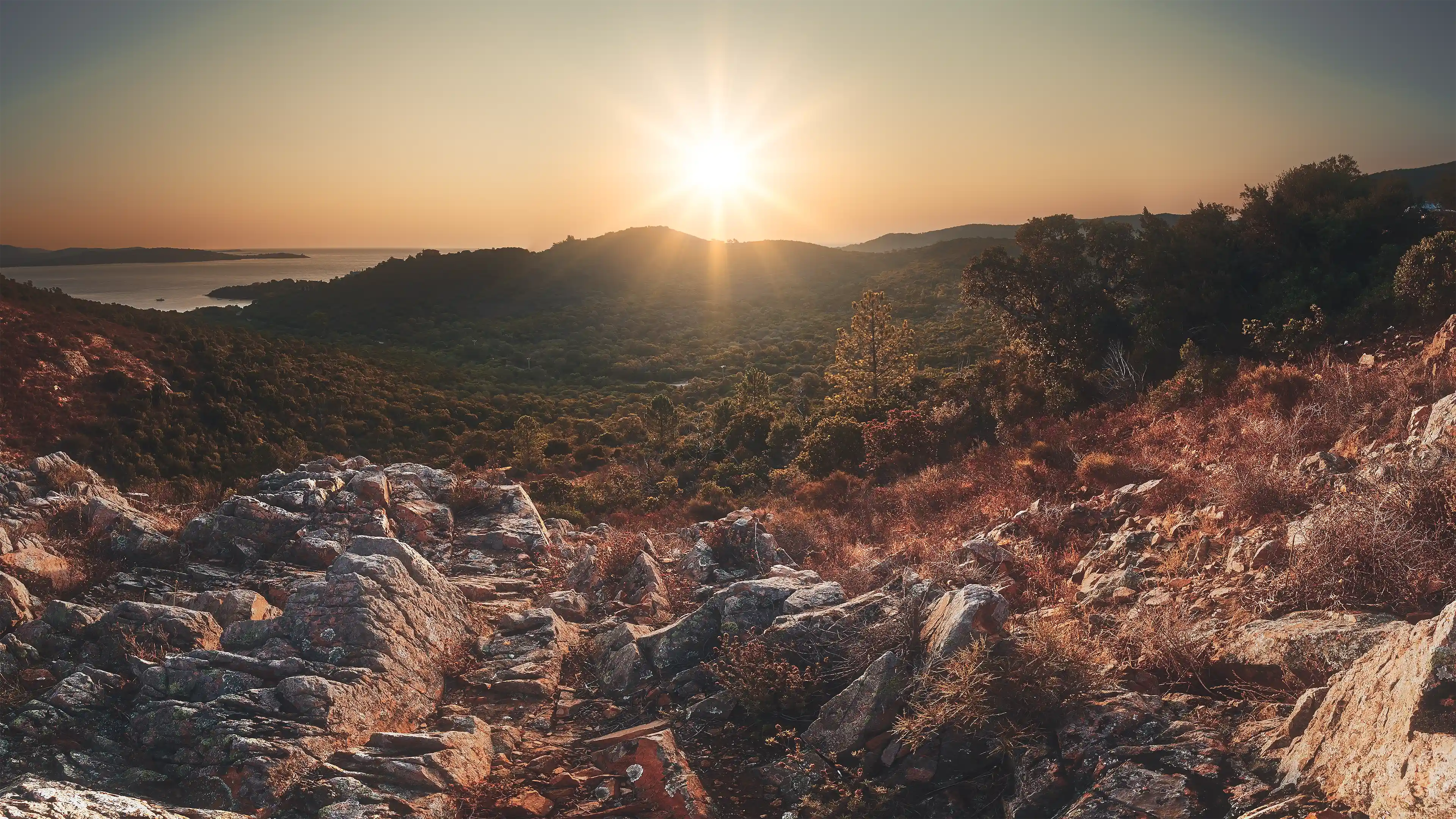 Coucher de soleil à Porto-Vecchio en Corse