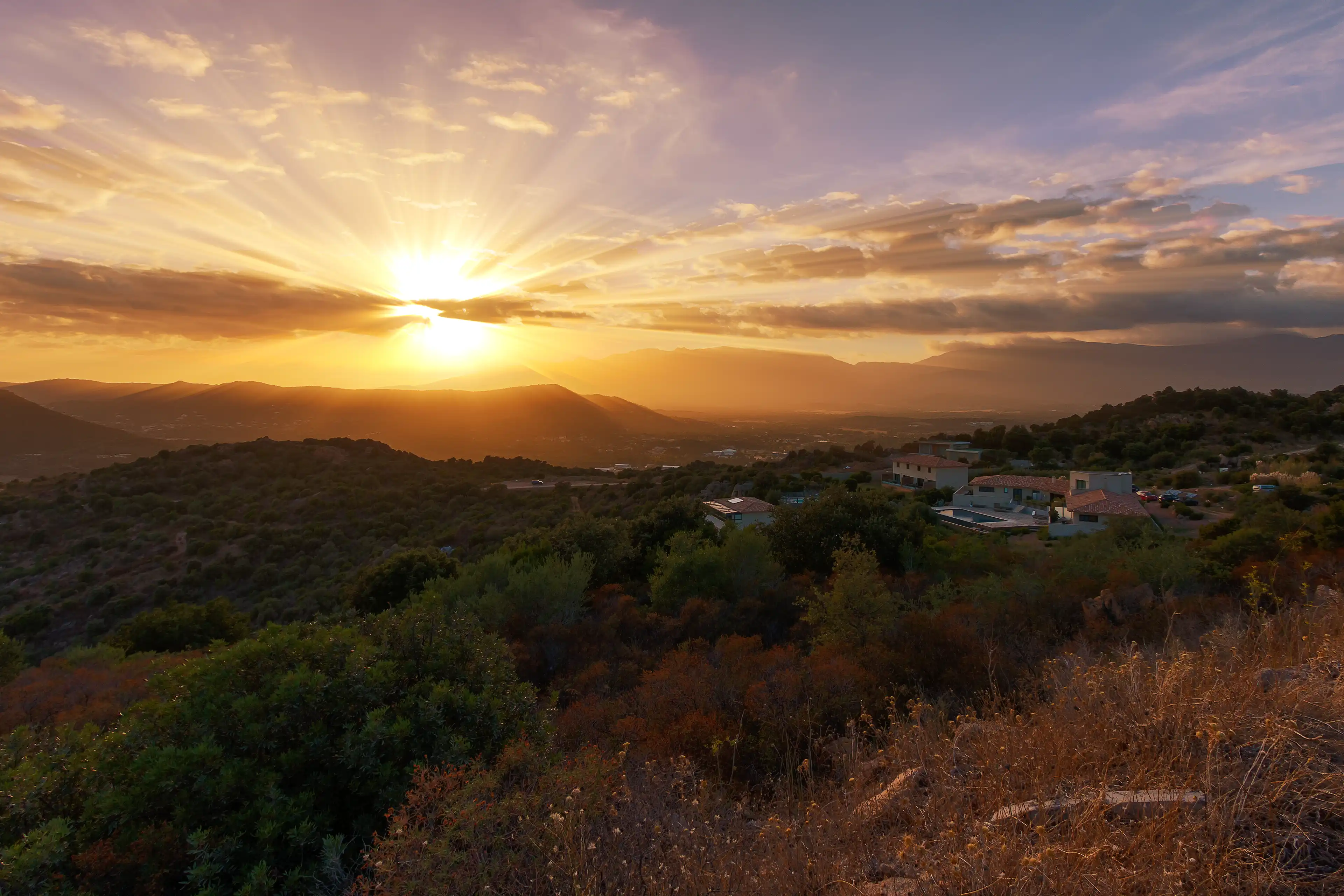 Coucher de soleil en Corse