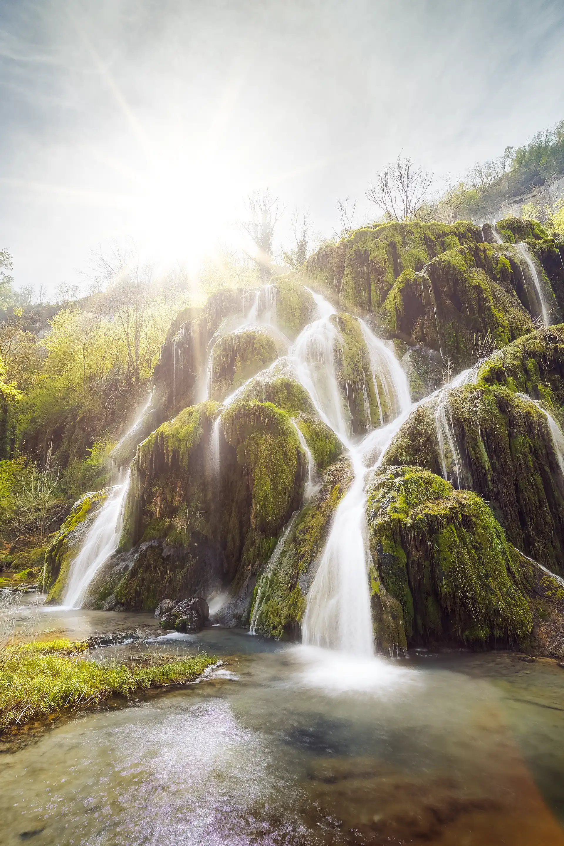 Cascade en pose longue à Baume-les-Messieurs dans le Jura