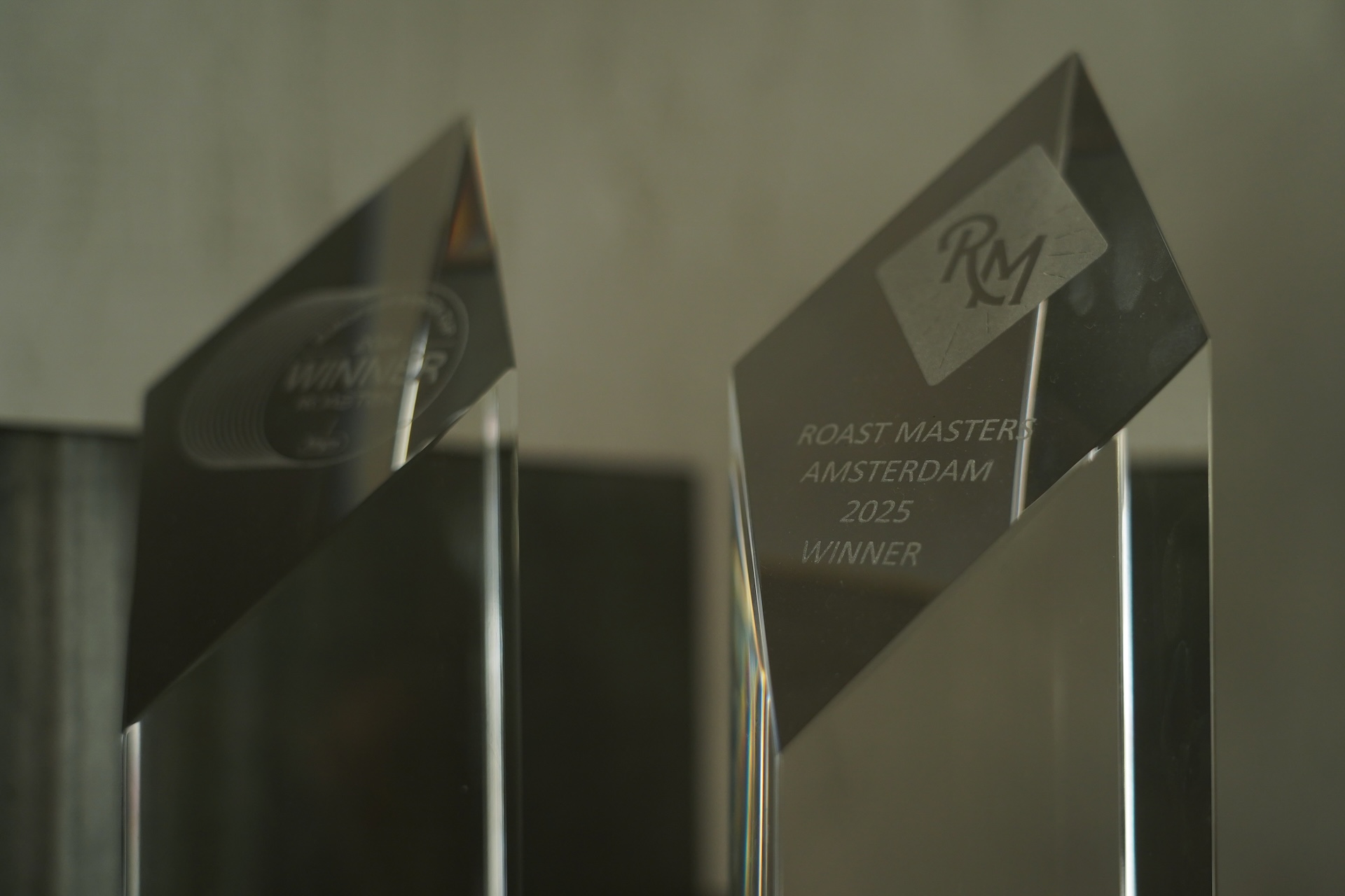 Roast Master Amsterdam 2025 winner award